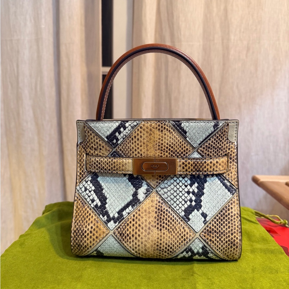 Tory Burch Patchwork Snakeskin Lee Radziwil Mini